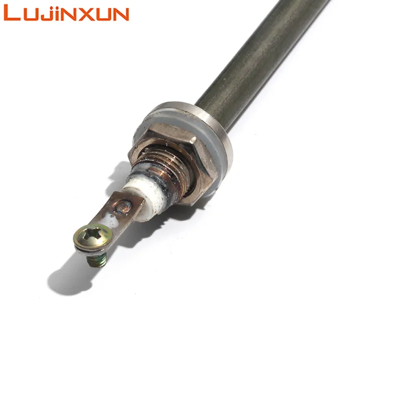 LUJINXUN Electric Heating Pipe 5U 220V 3KW 304 Stainless Steel 8mm Tube Diameter 300x220mm M14 Thread