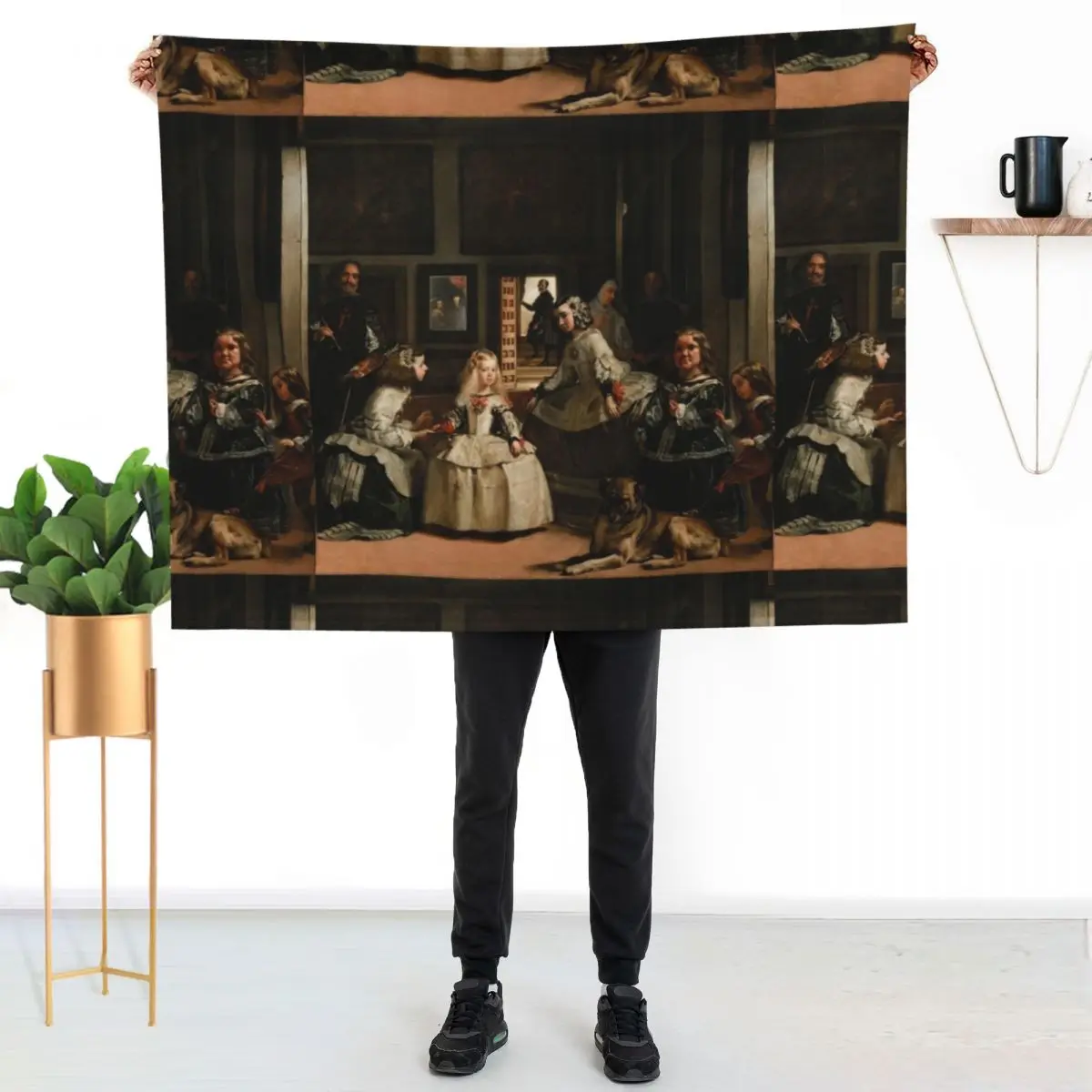 Las Meninas Diego Velazquez Throw Blanket cosplay anime Flannel Fabric Kid'S Hairys blankets and throws anime Blankets