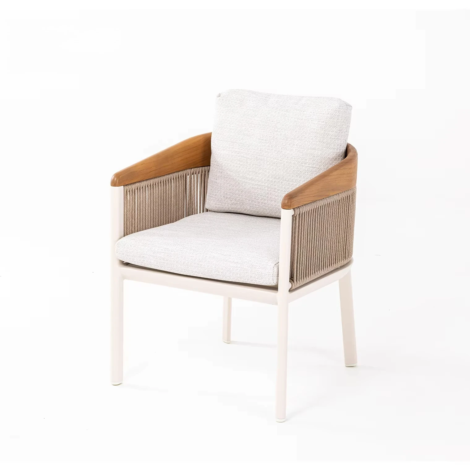 Modern Outdoor Furniture  Luxury Hotel Furniture Terrace Wooden Dining Table Set Dining Table and Chairs