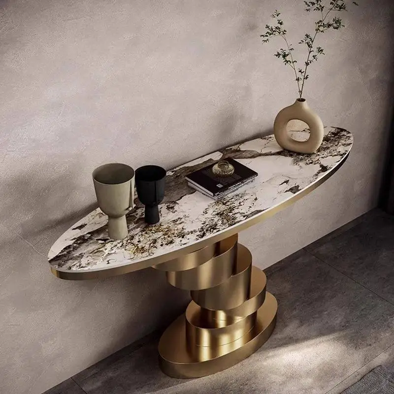 Design Simple Entryway Table Premium Aesthetic Elegant Luxury Coffee Tables Glamour Unique Consolle Ingresso Casa Home Furniture