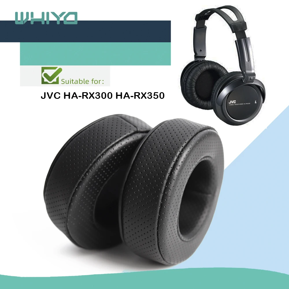 Whiyo Replacement Ear Pads for JVC HA-RX300 HA-RX350 Headphones Cushion Sleeve Velvet Earpad Cups Earmuffes Cover