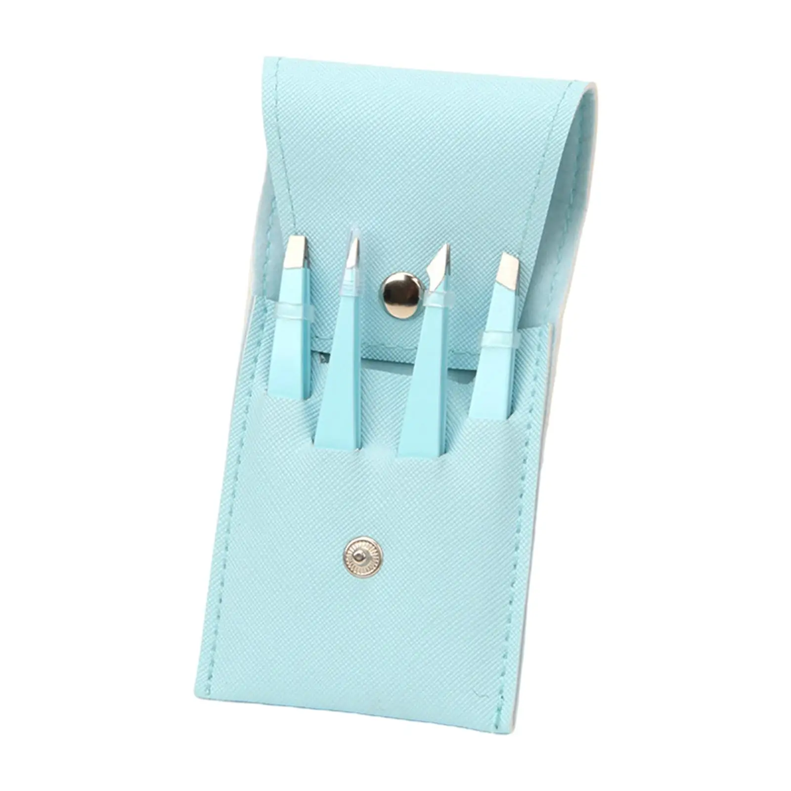 Colorful Eyebrow Tweezer Kit Precision Slant Tip Hair Removal Tool for Women Facial Care and Eye Brow Shaping