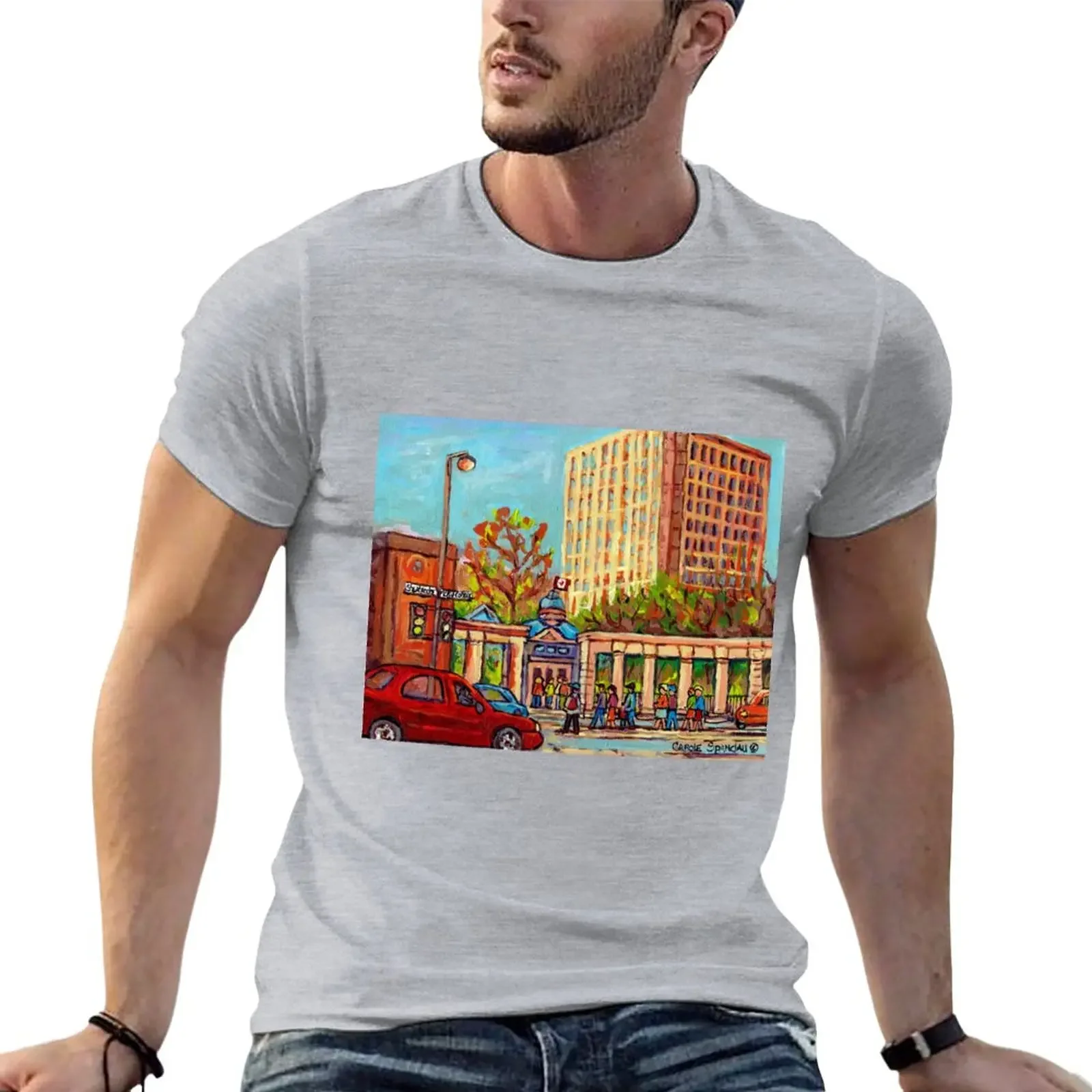 MCGILL UNIVERSITY PAINTING FOR SALE RODDICK GATES COLLEGE STUDENTS ART SCENES C SPANDAU FINE ARTIST T-Shirt