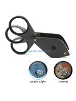 Y6GD Glass 4x 8x 12x Portable Eye Loupe Magnifier 3 Lenses Lens for Jewelry Stamp Inspection