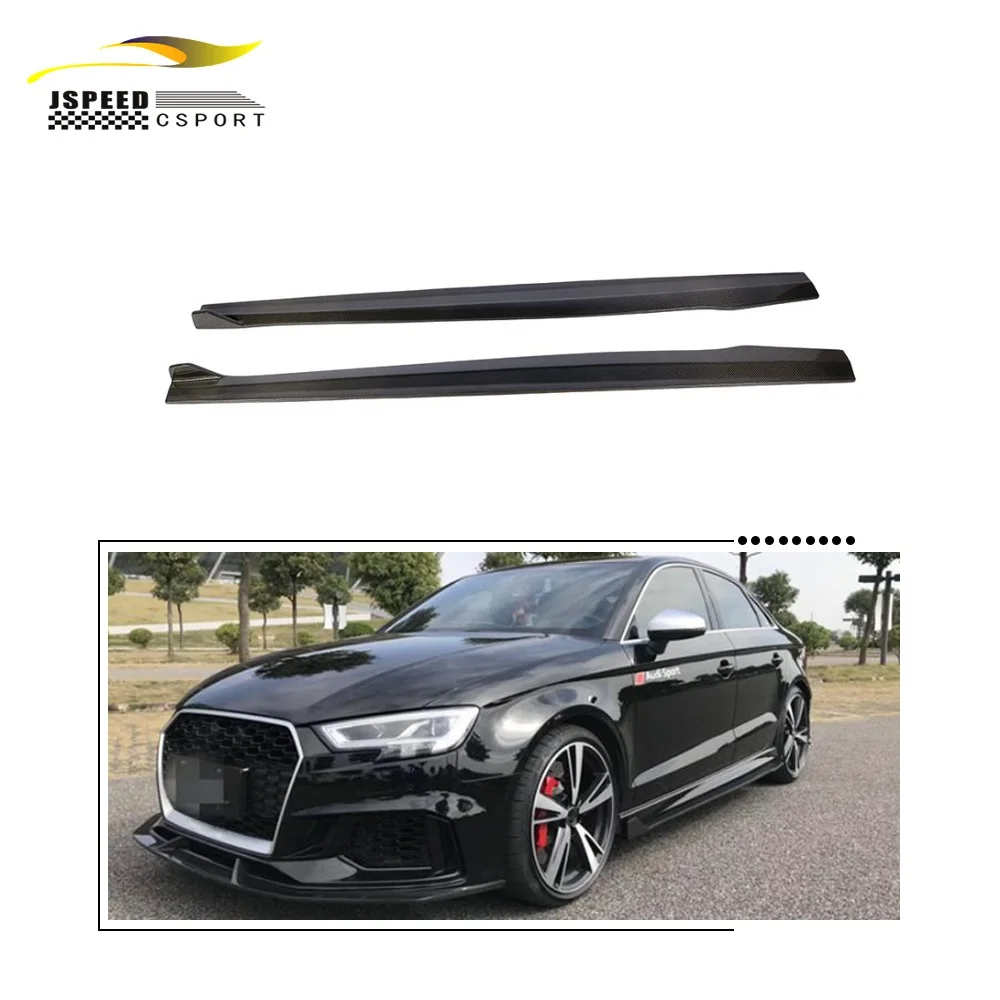 

Подходит для Audi A3 SLINE S3 RS3 2014-19, расширенная губа спойлера из углеродного волокна.