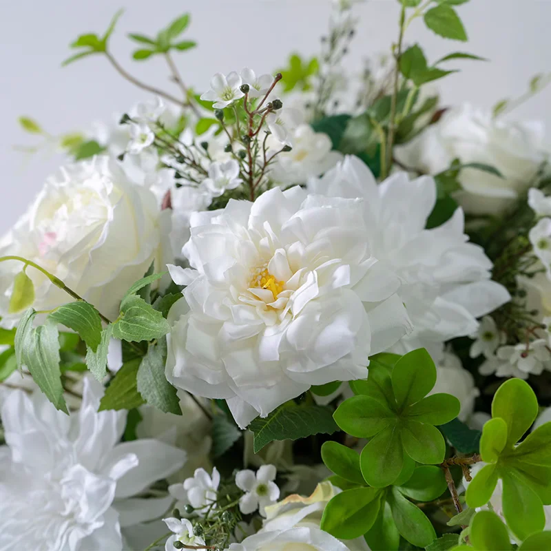 الفاخرة الأبيض الوردي الزفاف الجدول المركزية الكرة الاصطناعي الفاوانيا روز تشكيلة زهور المرحلة الطابق الزهور الحدث الدعائم الطرف #4