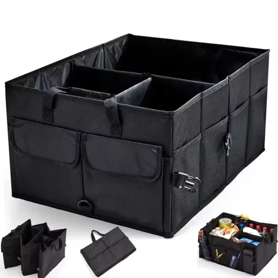 

Large capacity car storage box environmentally friendly ultra durable foldable cargo storage tool car truck luggage compartment
