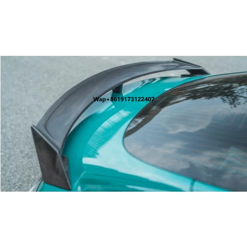 New C Style Carbon Fiber Rear Spoiler Wing Fit for Model 3 2021 High Quality