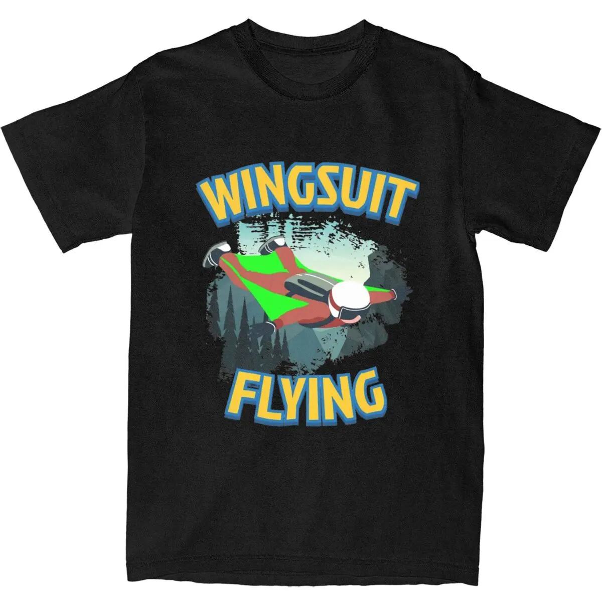 Men Women's Extreme Sport Wingsuit Flying Lover Shirt Apparel Novelty 100% Cotton Wingsuiter Air Sports T Shirt Tee Clothing