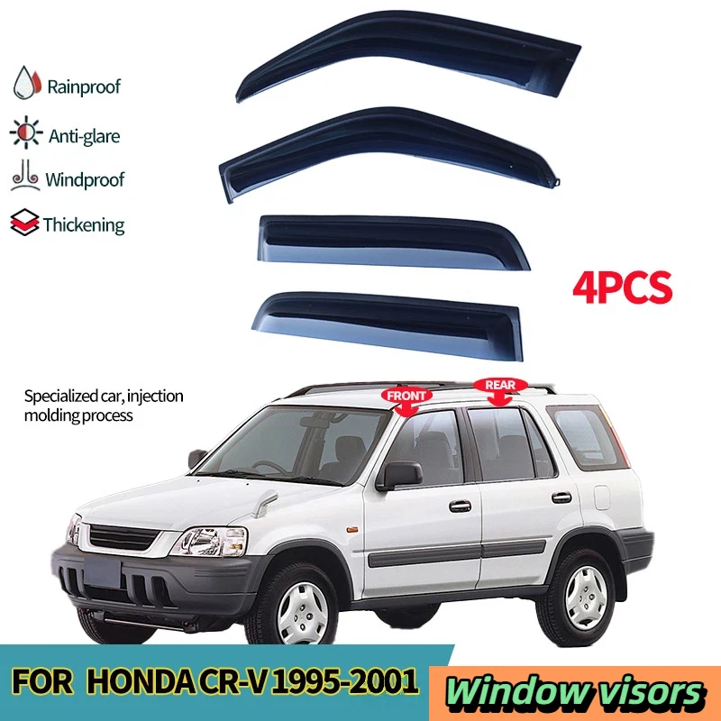 

FOR HONDA CR-V 1995-2001 Window visors,Car window thickened and widened windshield