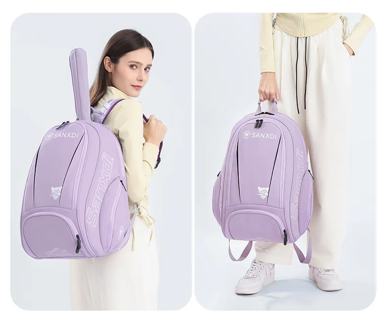 

SANXDI tennis/badminton bags, 2-pack, PU material, outdoor sports backpacks, gym bags, holiday gifts, student backpacks