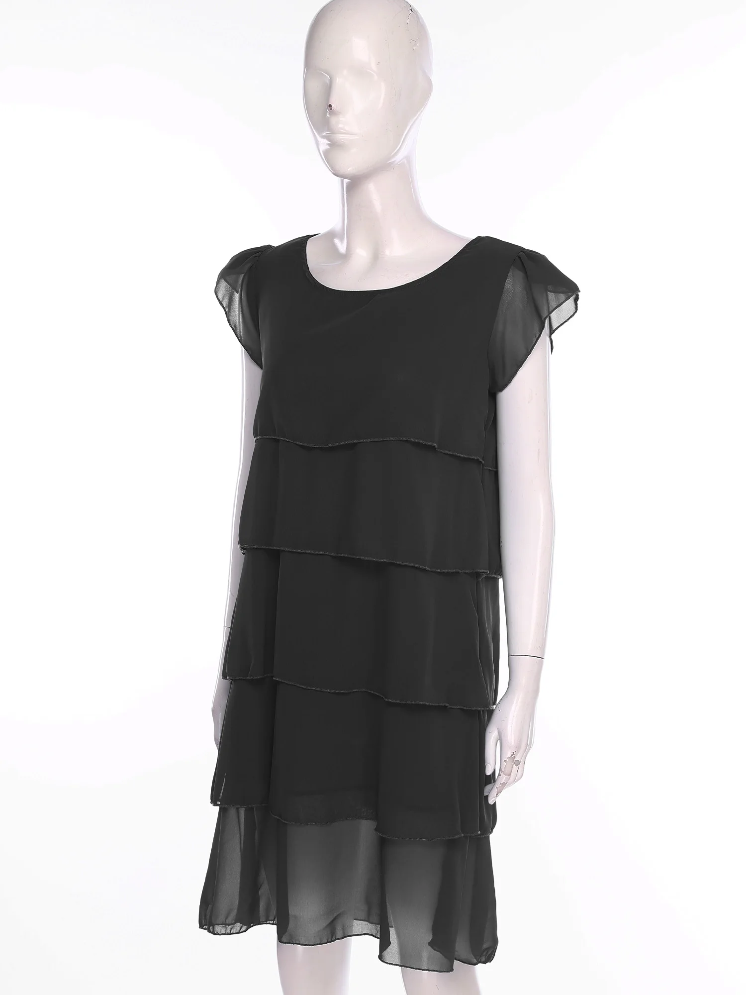 Women Chiffon Tiered Summer Dress Cocktail Dress Elegant Party Dresses Pageant Commute Special Occasions Casual Woman's Clothes