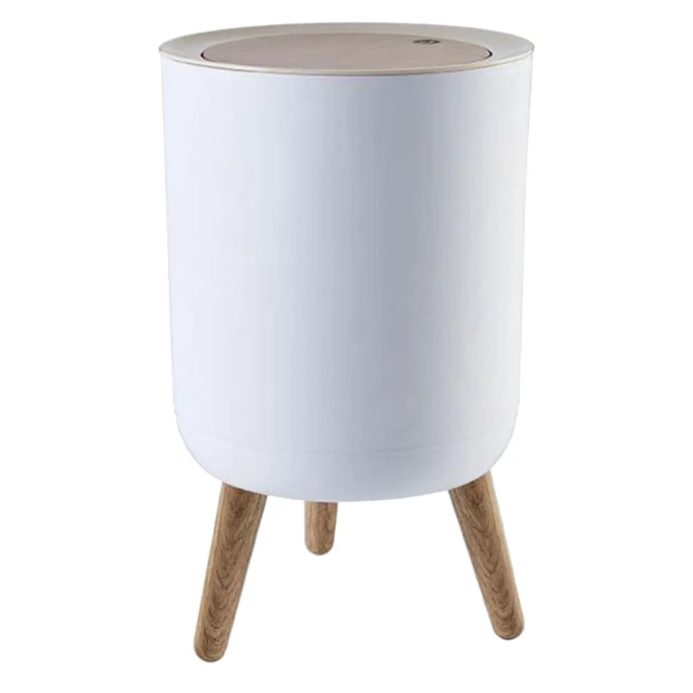 

1Pcs Press Trash Can High Capacity Large Kitchen Garbage Bin Creative Household Ash-Bin Waste Paper Container