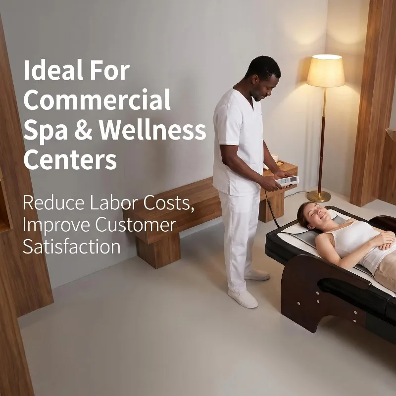 Spa Full Body Traction Chiropractic Spine Care Tourmaline Camas De Stone 3D Mattress Jade Master Bed Roller Infrared Massage Bed