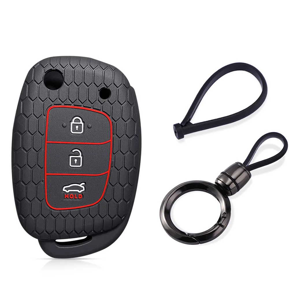 

Силиконовые колпачки для ключей Hyundai Tucson Creta Accent Solaris I20 Ix45 I40 Ix35 I30 I10 Kona Elantra Ioniq, чехол для дистанционного ключа с ножом