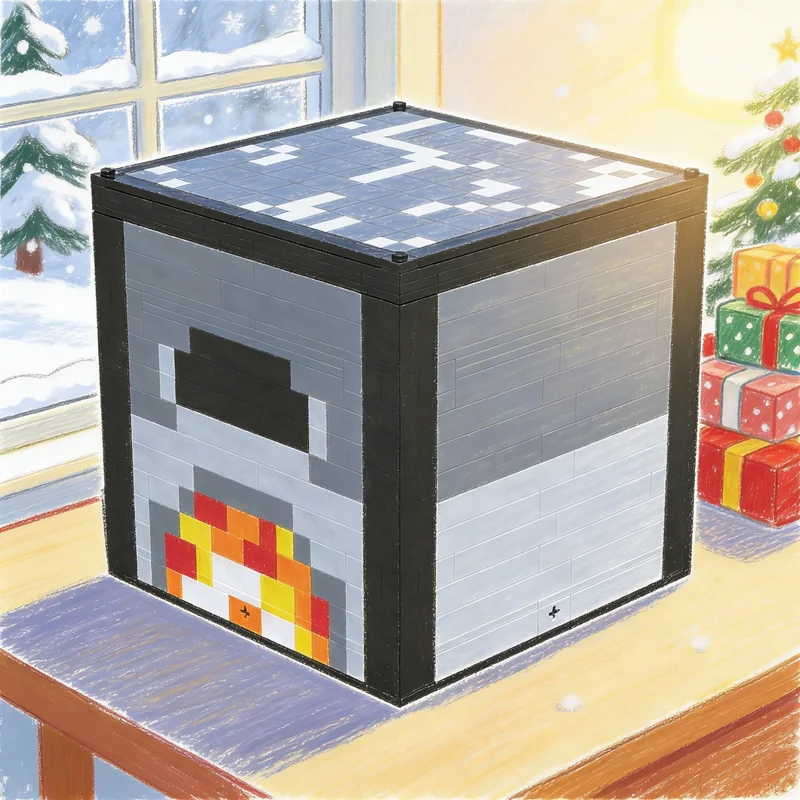 

1132pcs MOC Famous Cubic Game The Furnace My World Model Building Blocks Architecture Toys Christmas Gifts Education Kids Idea