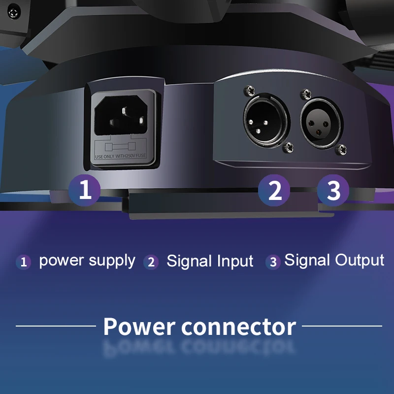 10X10W RGB 6 Head Moving Head Beam Light RGB Laser Strobe Light DMX Stage Light RGB Beam Light Rotating Disco Party Bar