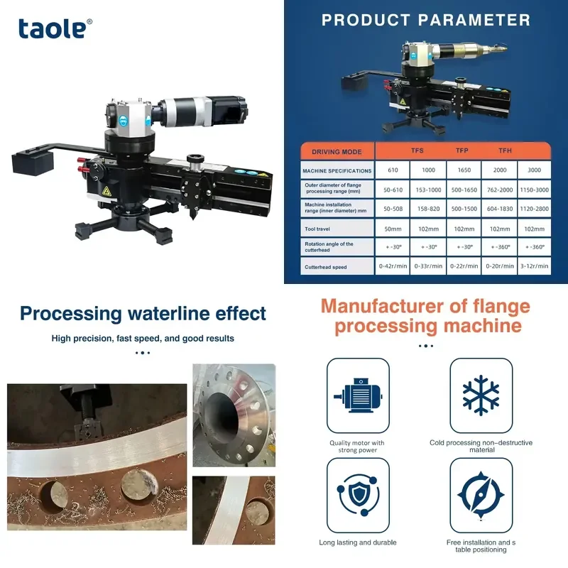 2026 CE Portable Line Boring Machine Flange Facing Tool for On-Site Pipeline Repair Welding