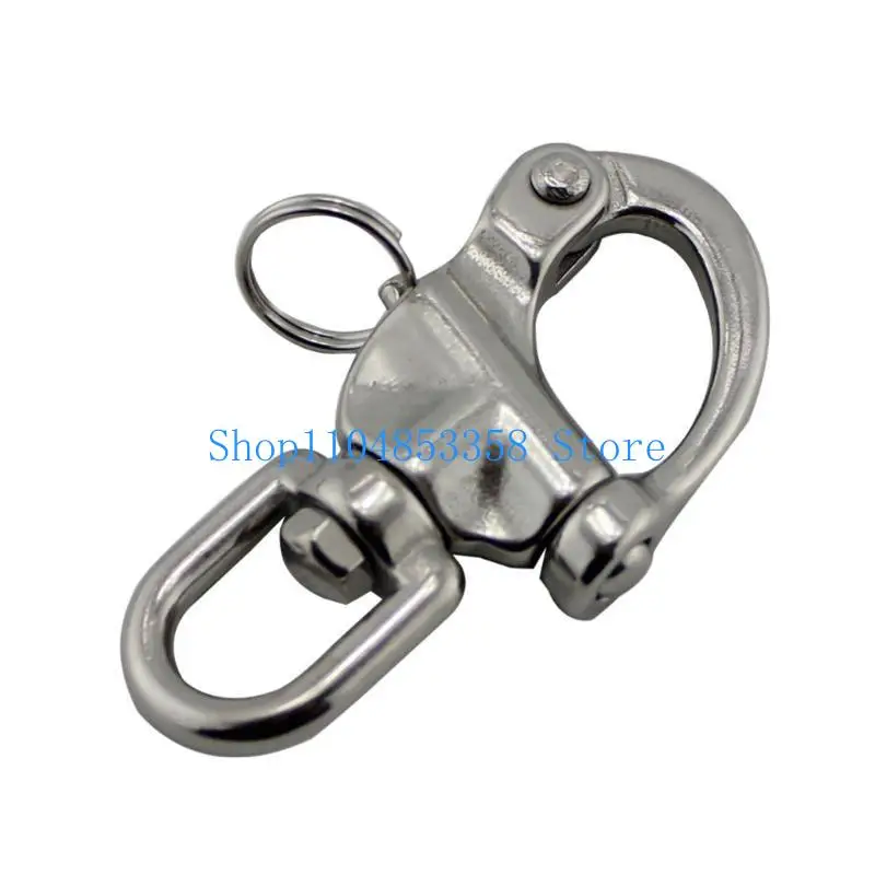 652F Rotating Spring Hook Stainless Steel Circle Spring Hook Boats Hardware