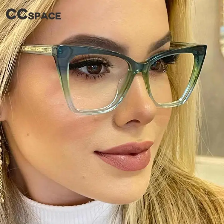 

53349 TR90 Anti Blue Light Plastic Titanium Optical Glasses Frames for Women Fashion Computer Eyeglasses