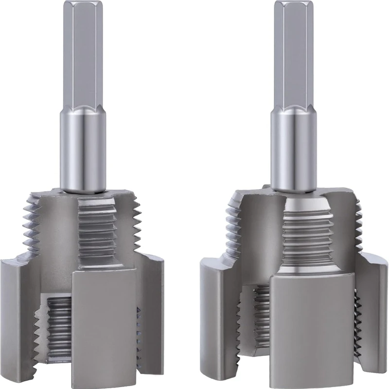 Pipe Threading Tool Integrated Internal & External Pipe Tap Die Thread Opener PVC PPR Plumbing Pipes Threader Tapping Tools