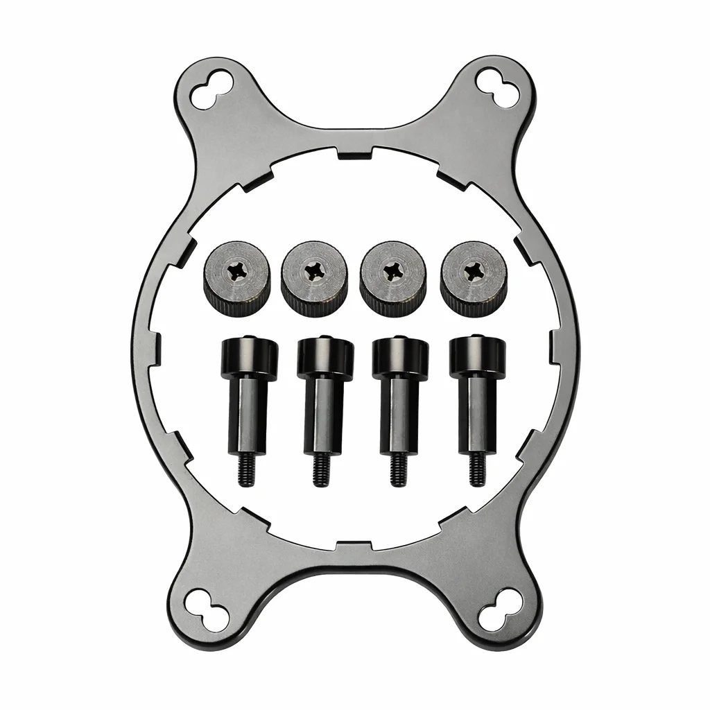 

Профессиональный кронштейн для крепления вентилятора процессора — стабильное крепление для радиатора, простая установка, прочная сменная задняя панель, совместимость с AM4 P9JB.