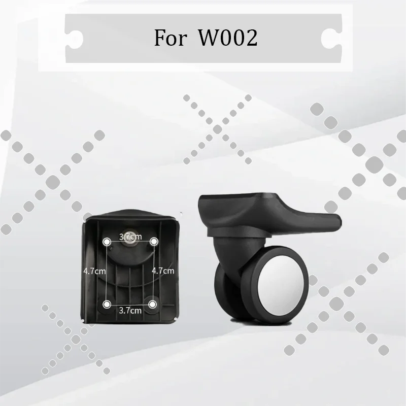

For W002 Silent Luggage Swivel Wheels Durable Replacement Casters Fit Most Suitcases Anti-Scratch Repair Parts