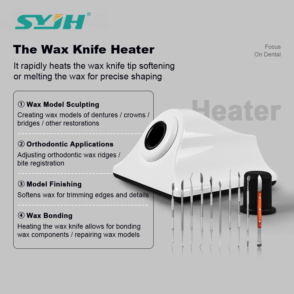 Professional Dental Wax Carving Kit – Electric Engraver with Dipping Heater, Knife Heater, and Carving Tools for Lab Equipment
