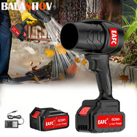 Cordless Electric Air Blower 350W Turbo Fan Violent Air Gun Powerful Snow Dryer Leaf Dust Blowing Tool for 21V Lithium Battery