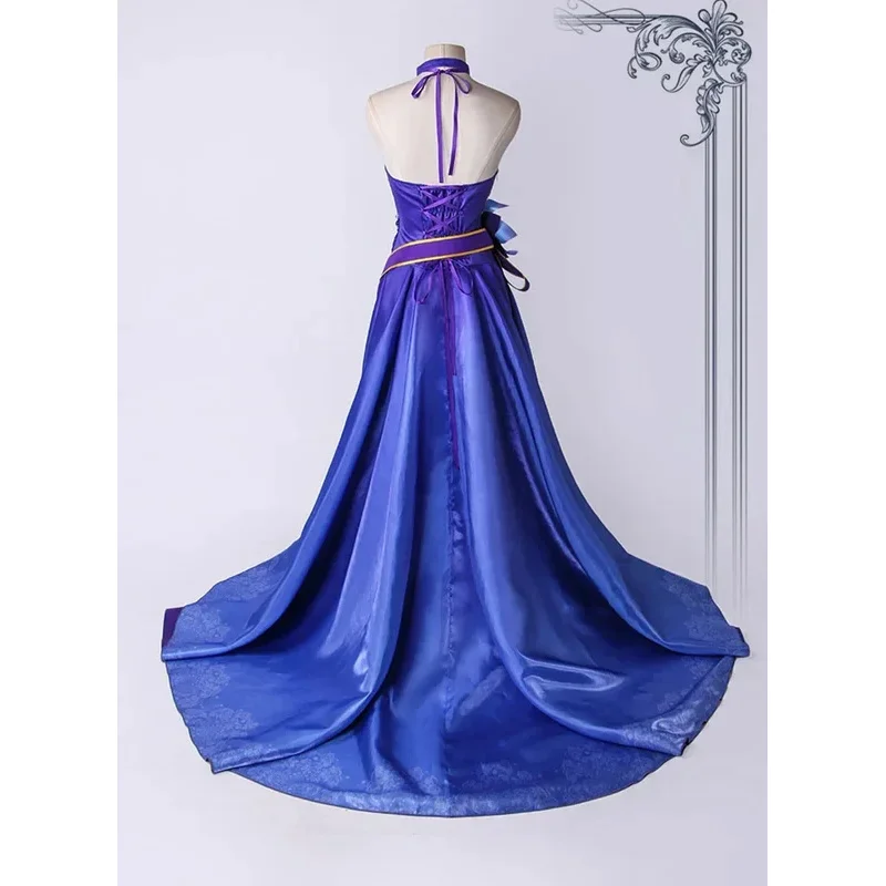 لعبة جديدة Azur Lane أزياء تنكرية لامعة لا تنتهي أبدًا اجتماع الشاي الأزرق فساتين كاملة أزياء الهالوين كرنفال مصنوعة حسب الطلب