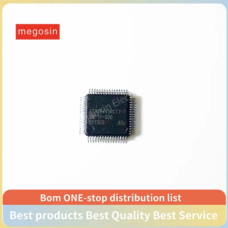 5PCS/LOT  AT32F415RCT7-7 AT32F415RCT7 AT32F415 LQFP64 Microcontroller chip