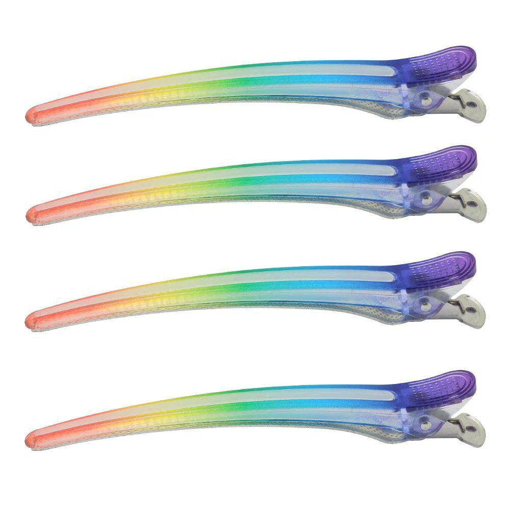 

4 pcs DuckBill Hair Clips Large Styling Modeling Silicone RustProof Professional Sectioning Salon Tools Hair Accessories