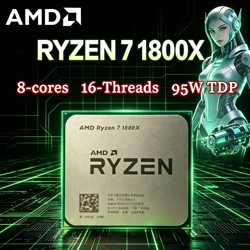 Amd Cpu Ryzen 7 - Processore AMD Ryzen 7 1800X Originale