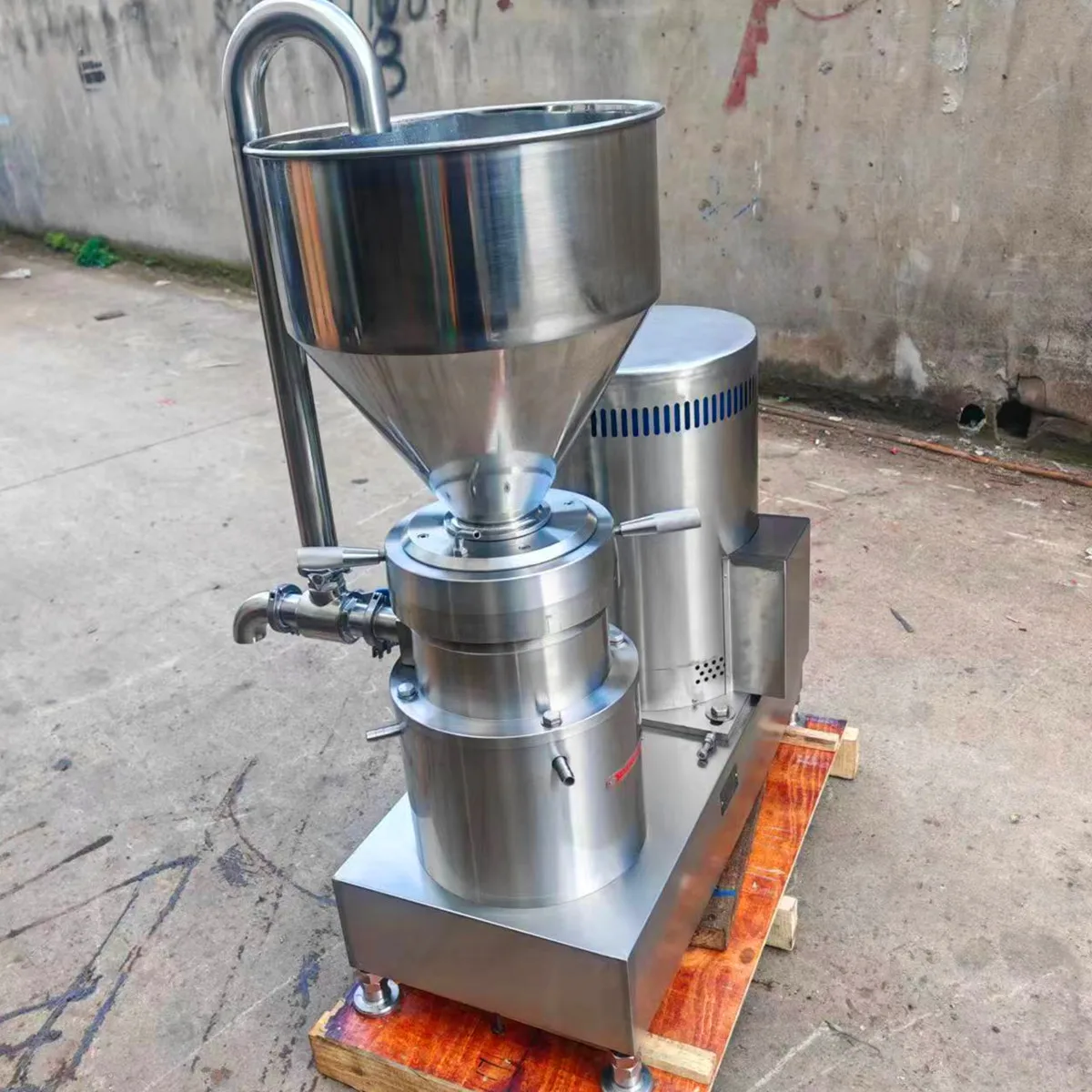 Industrial Food Grade Stainless Steel Almond Milk Colloid Mill Vertical & Split Sesame Grinder for Nuts Soybean Meat Processor view 5