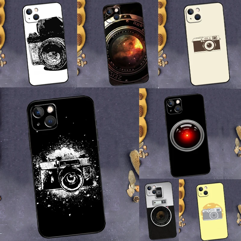 Classic Camera Lens Back Case For Samsung Galaxy S25 S24 S22 S23 S26 Ultra Plus S20 S21 FE S10 S25 FE Soft Cover