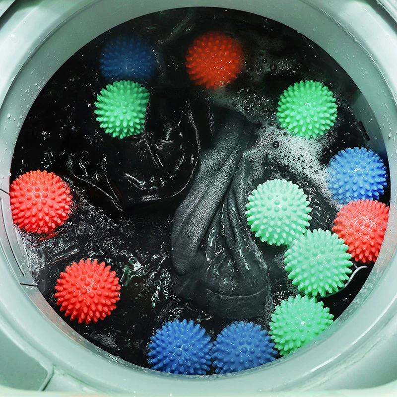 PVC Laundry Ball Reusable Washing Machine Dryer Balls Clothes Drying Fabric Softener Magic Washing Ball Bathroom Accessories