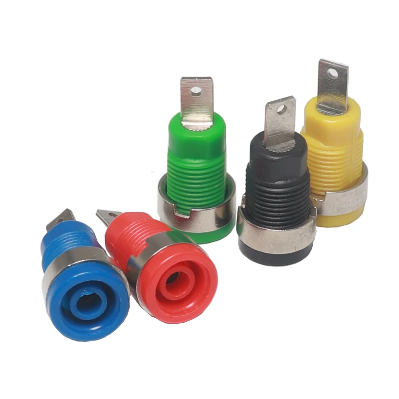 【5PCS】4MM Banana Plugs Female Jack Socket Plug Wire Connector Multimeter Socket Banana head Female