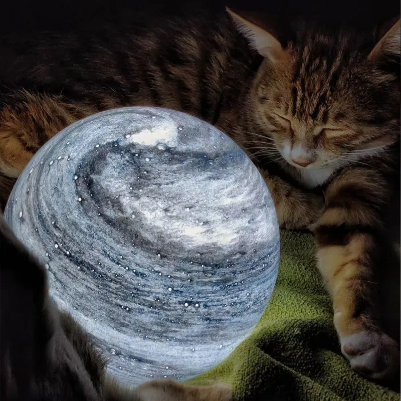 Planeet LED-nachtlampje Slaapkamer Nachtkastje Nachtlampje Creativiteit Luxe Kamerverlichting Nachtlampje Woondecoratie Vrouwen Geschenklampen