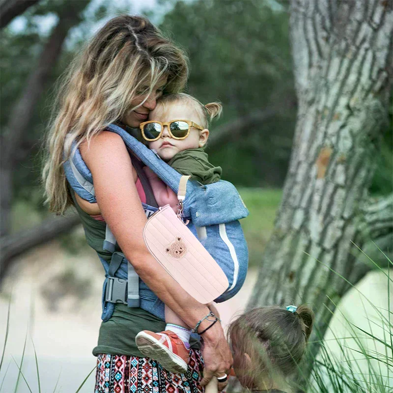 Tas Botol Bayi Terisolasi, Gaya Beruang yang Menggemaskan, Tempat Botol Bayi Termal, Tas Pengangkut ASI, Mudah Dibersihkan