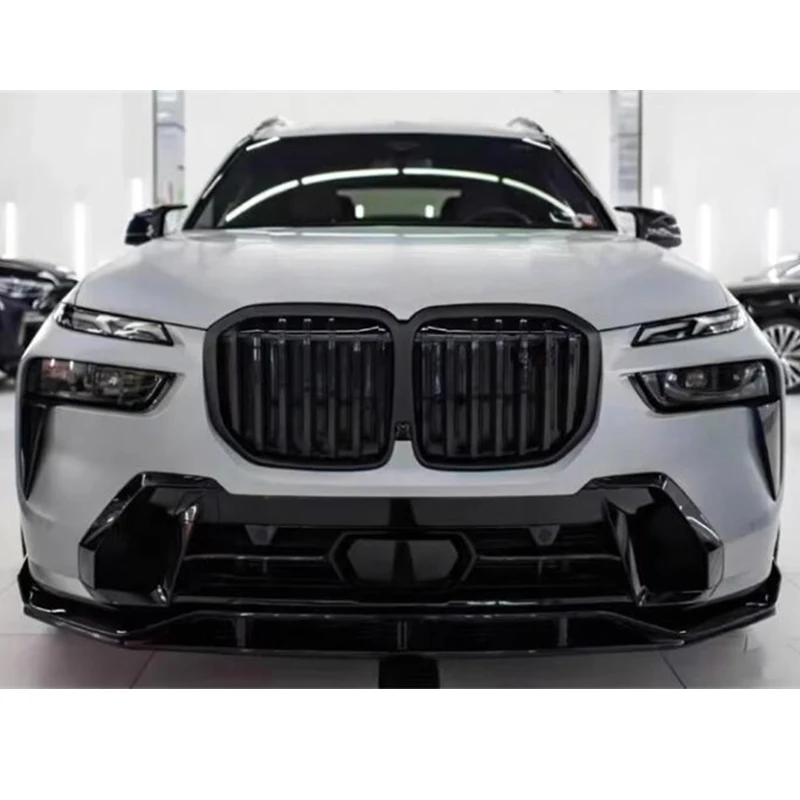 For Glossy Black CAR Grille Trim Accessories NEW BMW X7 G07 ABS Front Bumper Grills Splitter Body Kit 2023 Year