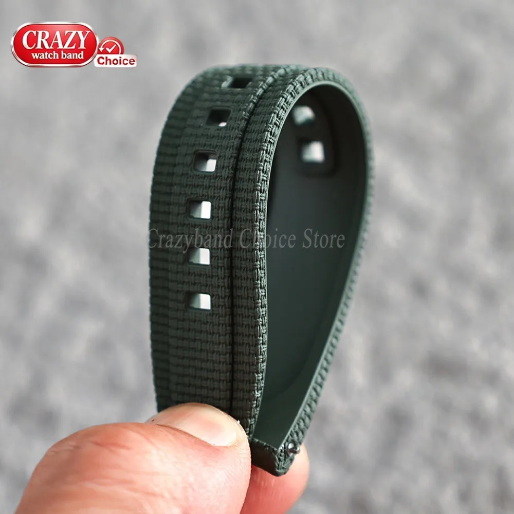 FKM Gummi-Uhrenarmband 20mm 21mm 22mm Universelles Bogenendband für Seiko für Rolex Armband Schnellverschluss Sport Wasserdichtes Armband – Detail 3