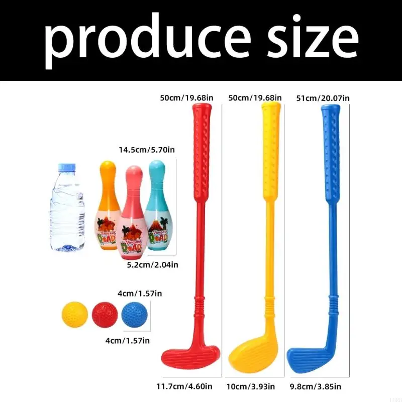 골프 클럽과 실내 엔터테인먼트 공을위한 안전 주니어 골프 볼링 세트 L8RB