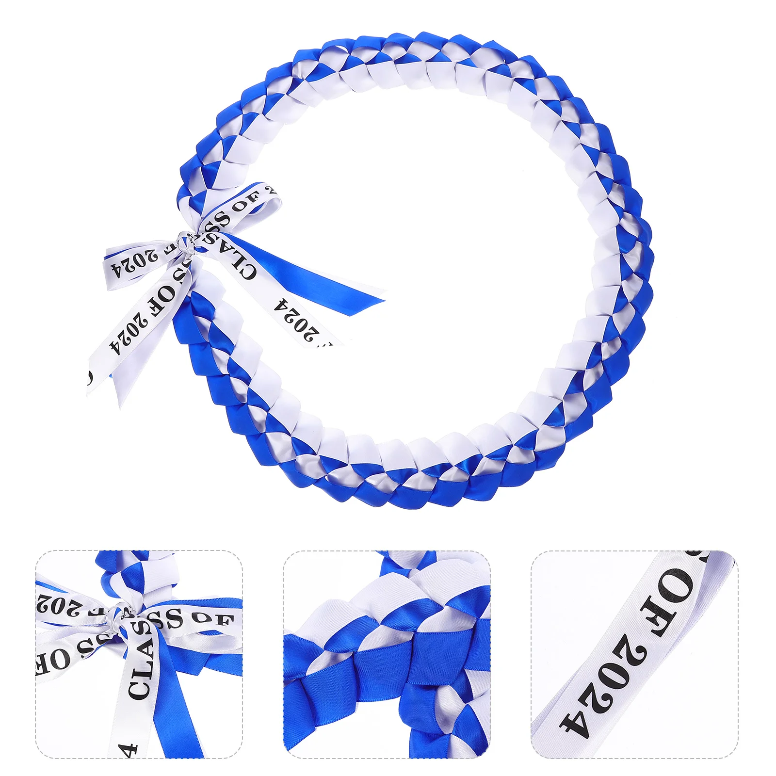 

Ribbon Garland Necklace Grad Dress Decor Flower Gift Decorate Braided Honor Cords Polyester Graduation Clothes Student