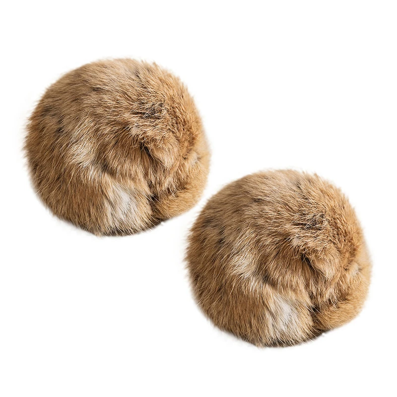 1/2/3/6 Stück Kaninchenfell-Ball Interaktives Katzenspielzeug Haustierprodukt mit Katzenminze Spielball Plüsch-Jagdball Katzenzubehör 8cm