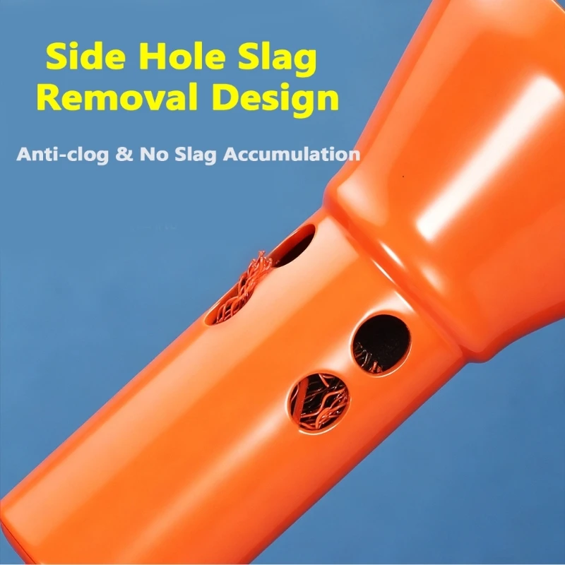 200A-350A-500A MIG Welding Nozzle Cleaner, Drill-Operated Attachment with Multiple Side Openings for Nozzle Maintenance and M4YD