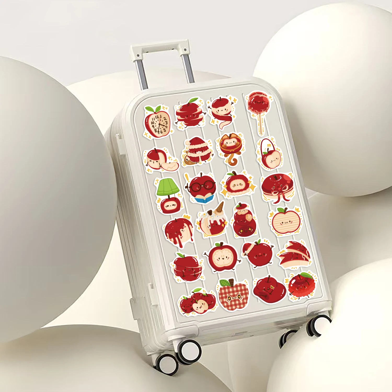 50pcs Appleland Stickers - Waterproof Reusable Creative DIY Decals for Phones, Laptops, Helmets & Skateboards