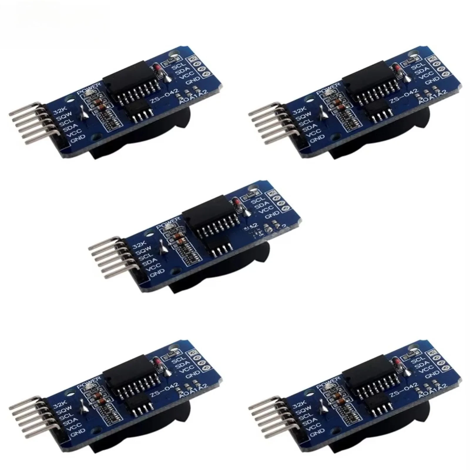 5PCS RTC AT24C32 IIC Precision Real Time Clock Module without Battery High Accuracy Storage Board for Arduino DIY Projects
