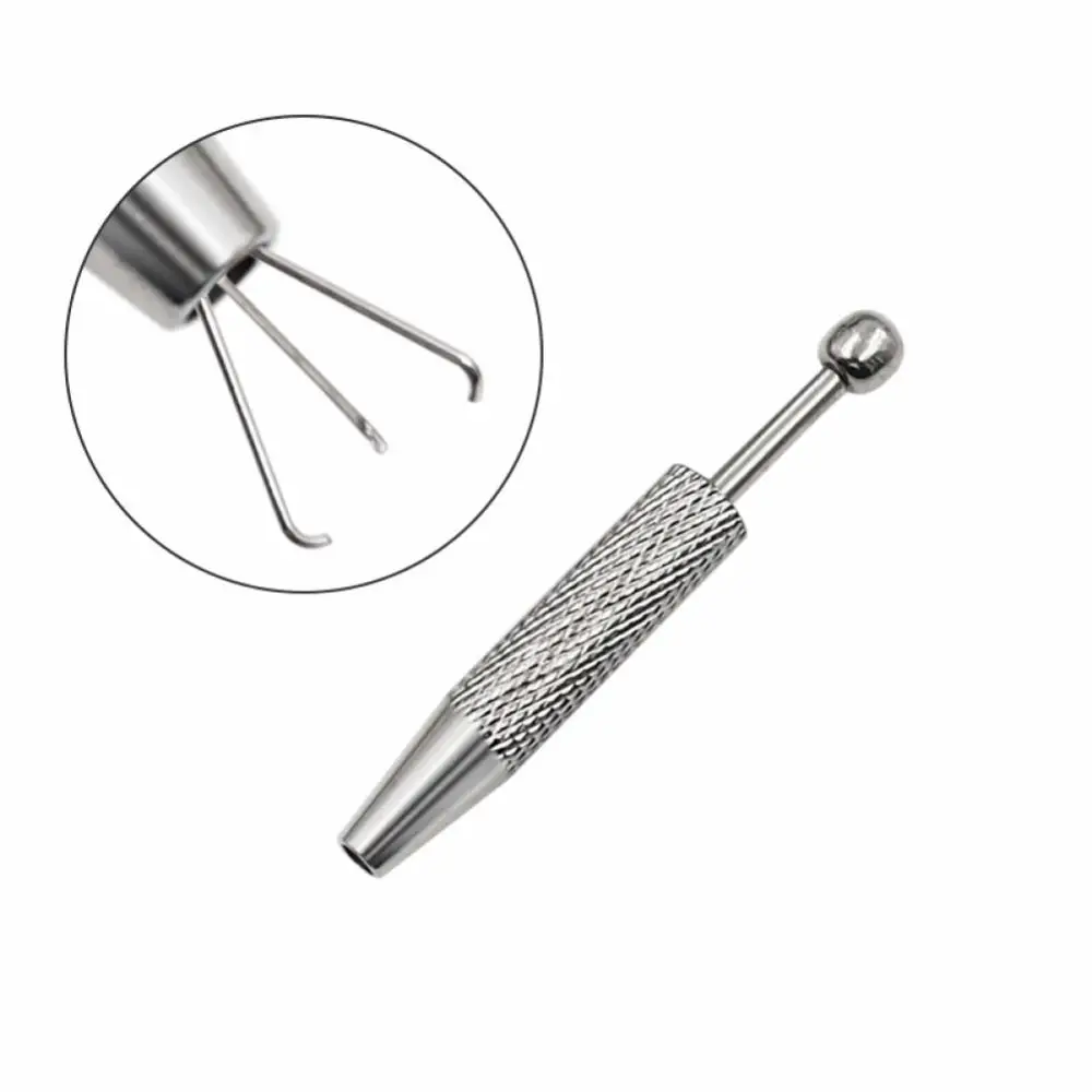 1PC 3 Claws 4Claw Holder Jewelry Gem Beads Stainless Steel Grabber Diamond Gemstones Stone Prong Tweezers Pick-up Tool