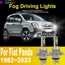 2pcs H4 HB2 9003 Led Headlight Canbus No Error Car Bulb High Power White Fog Light Diode Lamp 12v 55w For Fiat Panda 1982~2023
