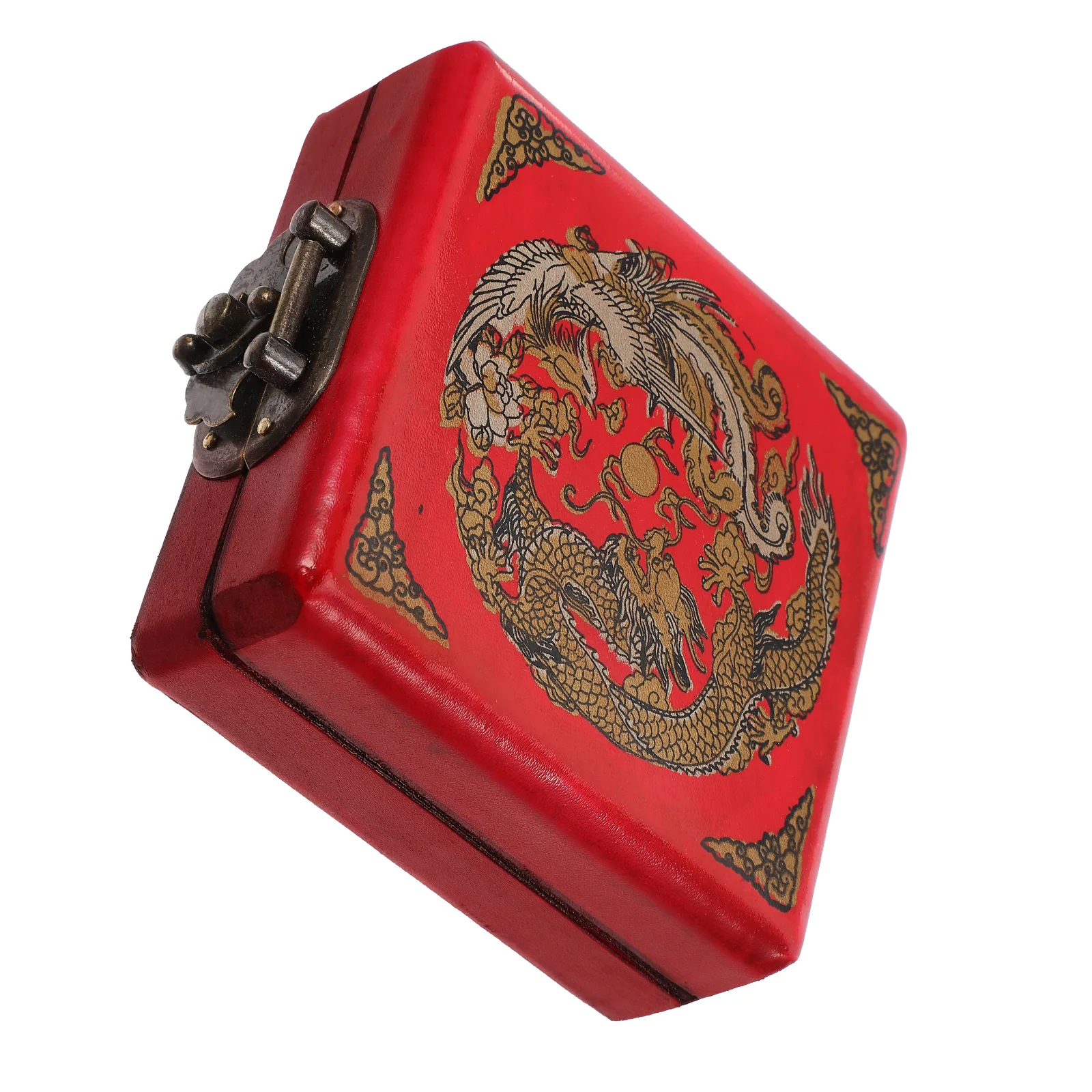 

Vintage Wooden Jewelry Box Chinese Style Trinket Storage Case for Women Ring Holder Earring Organizer Keepsake Display